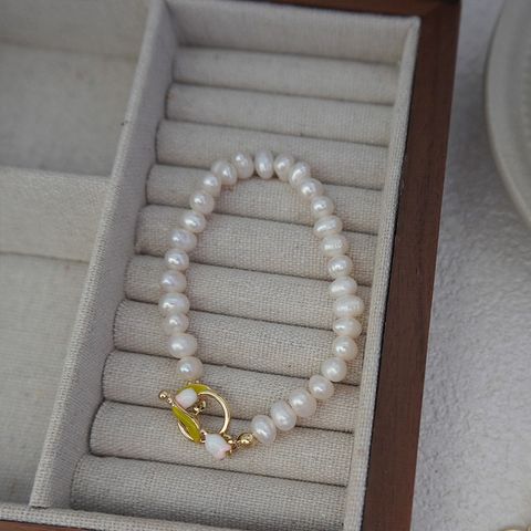 Simple Style Flower Freshwater Pearl Women's Necklace