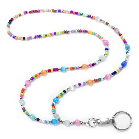 Casual Geometric Alloy Opal Glass Women's Pendant Necklace