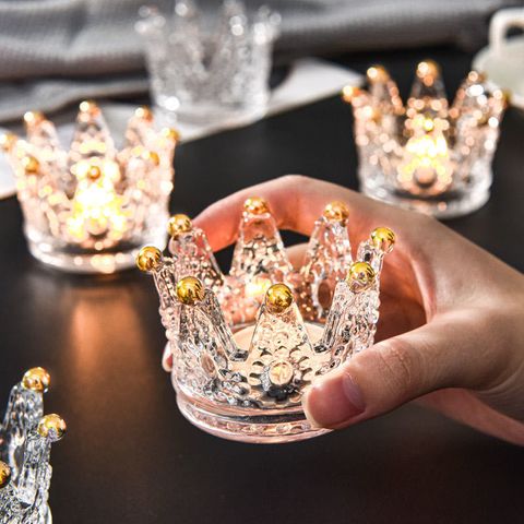 Simple Style Crown Glass 1 Piece