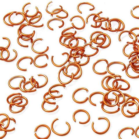 900 Pieces Per Pack Diameter 6 Mm Hole 6~9.9mm Aluminum Solid Color Polished Jump Ring