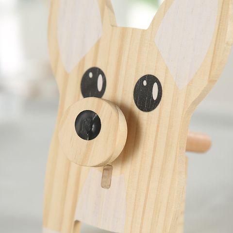 Casual Cute Cartoon Dog Solid Wood Patchwork Jewelry Rack