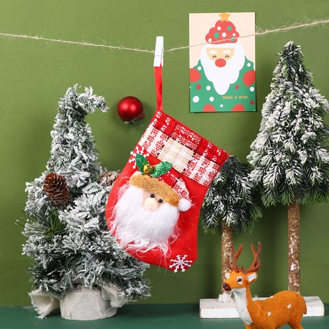 Christmas Cute Santa Claus Snowman Nonwoven Party Christmas Socks