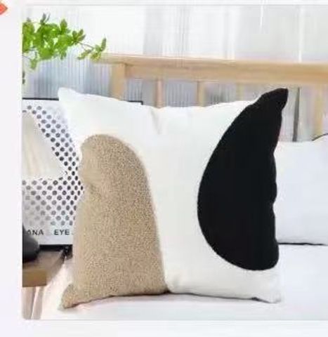 Cute Cartoon Symbol Solid Color Cotton Pillow Cases