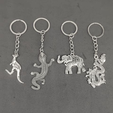 Casual Vacation Classic Style Animal Elephant Alloy Buckle Bag Pendant Keychain