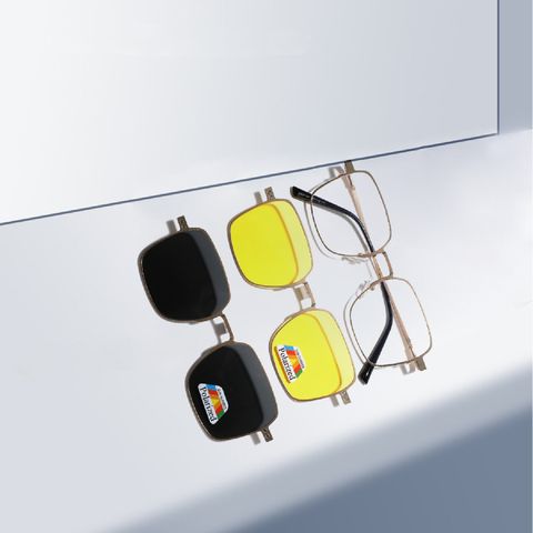 Estilo Simple Color Sólido Tac Cuadrado Fotograma Completo Gafas De Sol Mujer