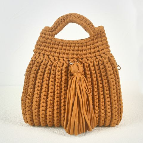 Women's Polyester Color Block Elegant Ethnic Style Square Lock Clasp Handbag