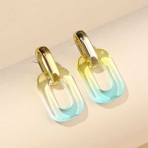 1 Pair Elegant Chain Arylic Earrings