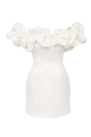 Women's Sheath Dress Elegant Shirt Collar Lettuce Trim Sleeveless Solid Color Knee-Length Daily Beach Date