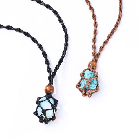 Simple Style Geometric Turquoise Unisex Pendant Necklace