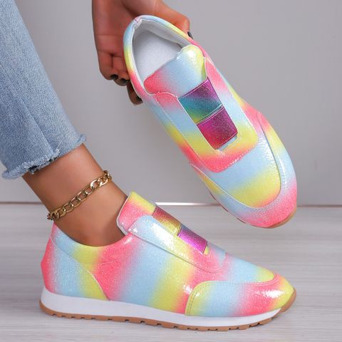 Women's Casual Vintage Style Colorful Round Toe Casual Shoes