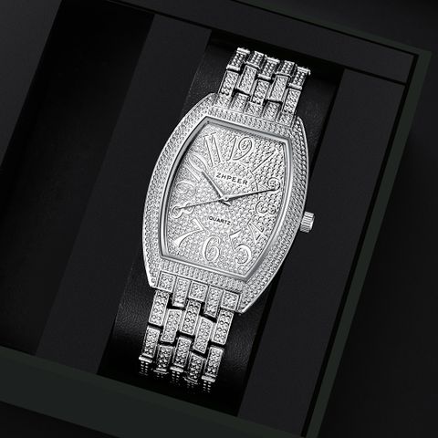 Business Geometric Single Folding Buckle Quartz Men's Watches