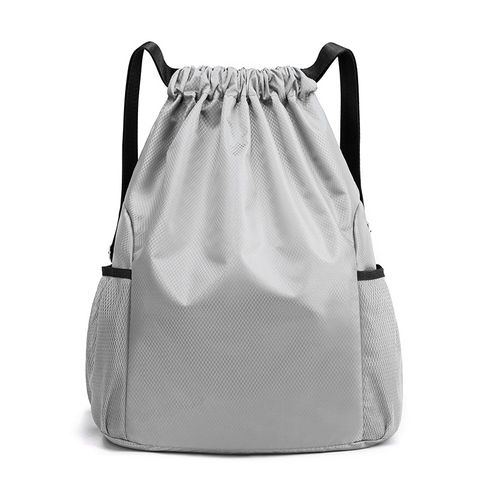 Waterproof Solid Color Travel Drawstring Backpack