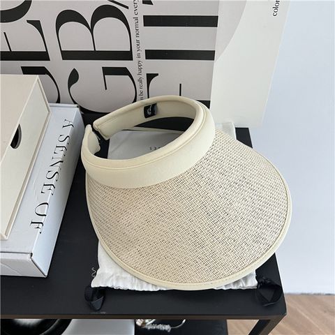 Women's Casual Solid Color Curved Eaves Sun Hat