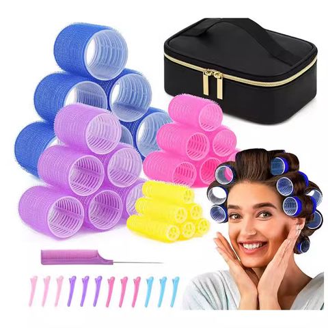 Casual Simple Style Solid Color Nylon Hair Curler Hair Comb 1 Set