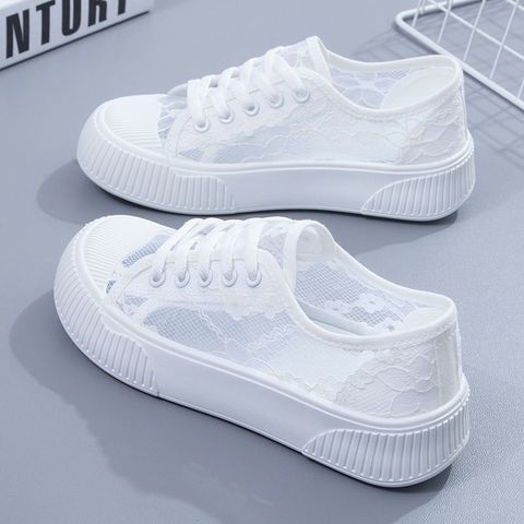 Women's Sports Floral Round Toe Sports Shoes