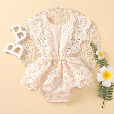 Cute Lace Cotton Jumpsuits