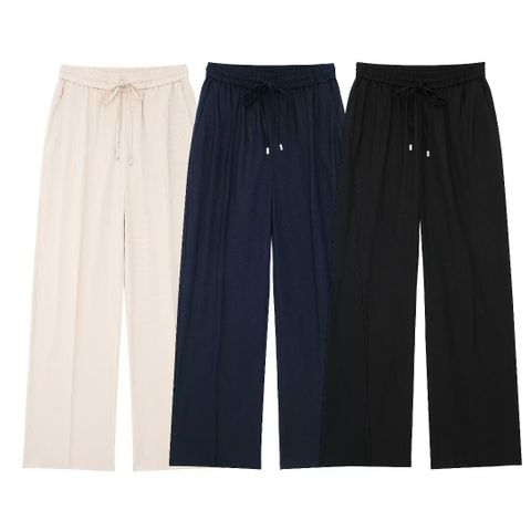 Women's Holiday Daily Date Simple Style Solid Color Full Length Casual Pants Straight Pants