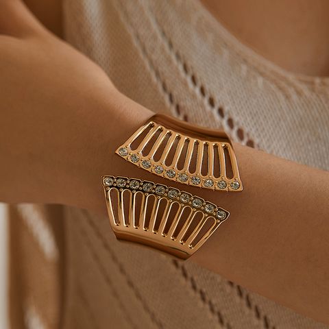 Simple Style Geometric Alloy Wholesale Cuff Bracelets