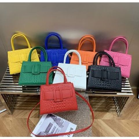 Women's Medium Pu Leather Solid Color Vintage Style Classic Style Flip Cover Tote Bag