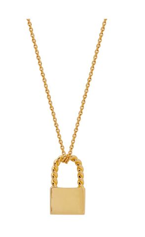Simple Style Lock Titanium Steel Plating 18K Gold Plated Women's Pendant Necklace