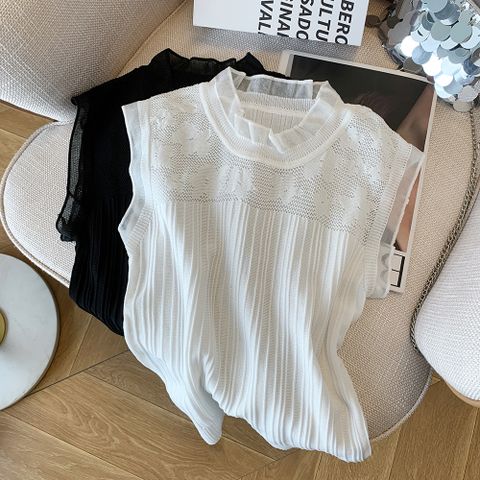 Women's T-shirt Sleeveless T-Shirts Casual Solid Color