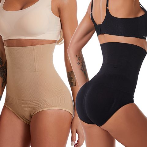 Solid Color Stereotype Waist Support Shaping Underwear