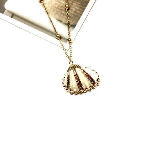 Hawaiian Modern Style Classic Style Geometric Conch Shell Shell Copper Plating Women's Pendant Necklace