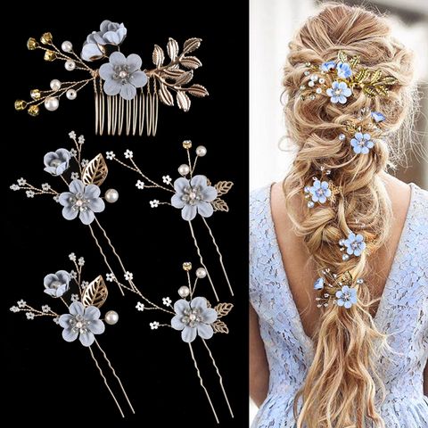 Women's Simple Style Classic Style Flower Alloy Hair Clip