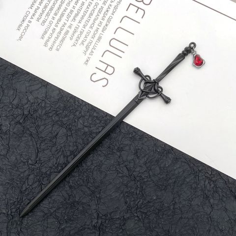 Unisex Chinoiserie Retro Ethnic Style Geometric Sword Alloy Plating Hairpin