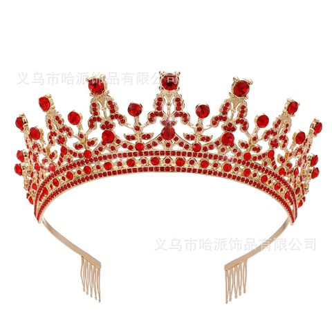 Ethnic Style Crown Alloy Diamond Rhinestones Crown 1 Piece