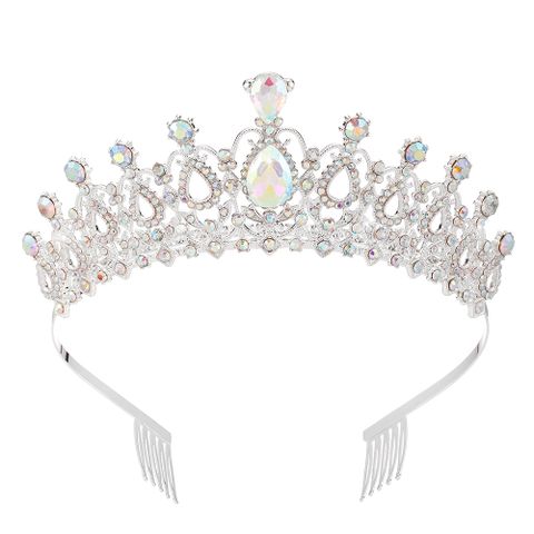 Women's Elegant Crown Alloy Inlay Rhinestones Crown