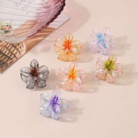 Women's Simple Style Classic Style Flower Plastic Resin Stoving Varnish Hair Claws