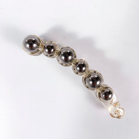 Women's Simple Style Classic Style Round Plastic Inlay Rhinestones Pearl Hair Clip