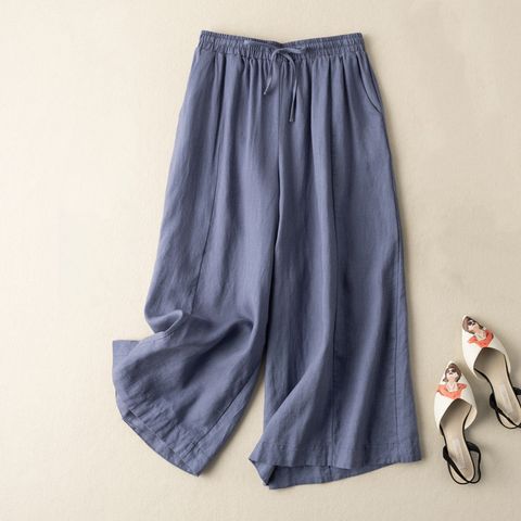 Women's Holiday Daily Casual Solid Color Ankle-Length Casual Pants