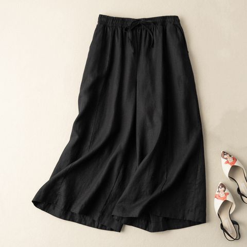 Women's Holiday Daily Casual Solid Color Ankle-Length Casual Pants