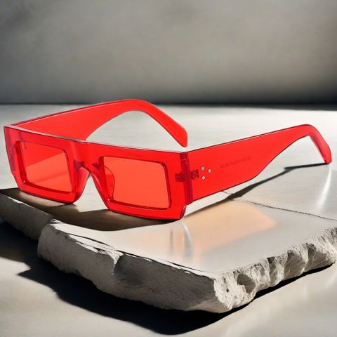 Elegant Basic Simple Style Square Ac Square Full Frame Women's Sunglasses