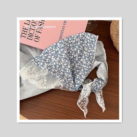 Women's Casual Sweet Triangle Polyester Lace Kerchief
