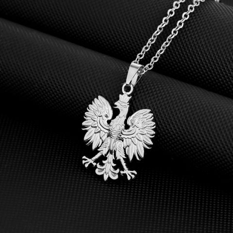 Ethnic Style Eagle 201 Stainless Steel 304 Stainless Steel Plating 18K Gold Plated Couple Pendant Necklace