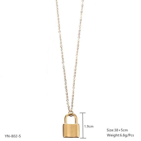 Wholesale Jewelry Simple Style Classic Style Solid Color 304 Stainless Steel Pendant Necklace
