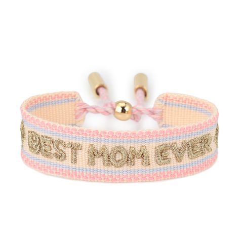 Simple Style Classic Style Letter Heart Shape Polyester Wholesale Drawstring Bracelets