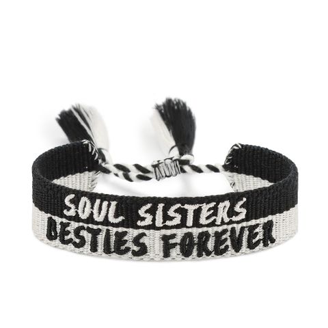 Simple Style Classic Style Letter Polyester Wholesale Drawstring Bracelets