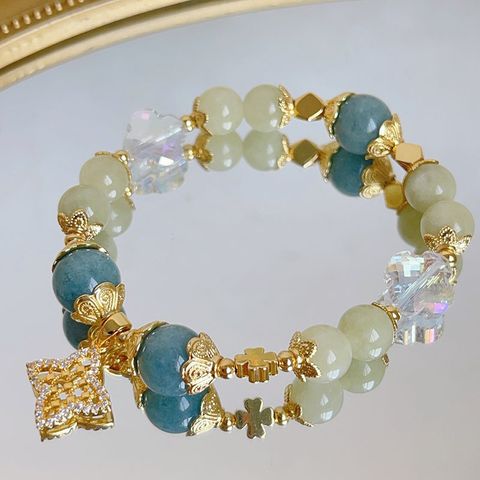 Style Simple Style Classique Rond Cristal Artificiel Perlé Femmes Bracelets
