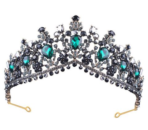 Women's Elegant Bridal Streetwear Crown Alloy Inlay Artificial Crystal Rhinestones Crown