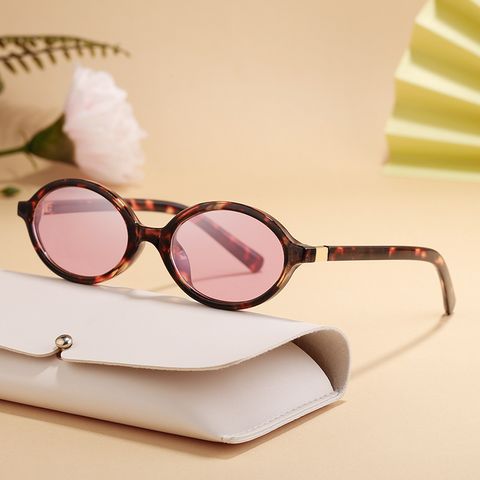 Simple Style Solid Color Pc Round Frame Full Frame Glasses