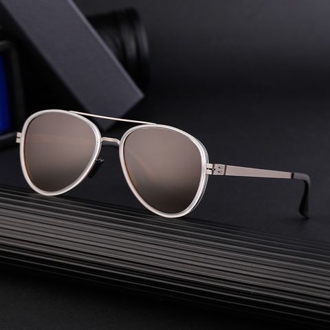 Simple Style Solid Color Tac Toad Glasses Full Frame Glasses