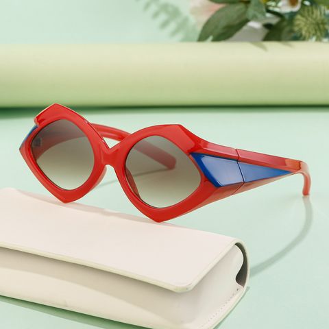 Simple Style Solid Color Pc Special-Shaped Mirror Full Frame Glasses