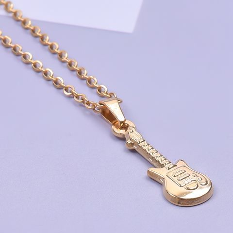 1 Piece 304 Stainless Steel Guitar Pendant