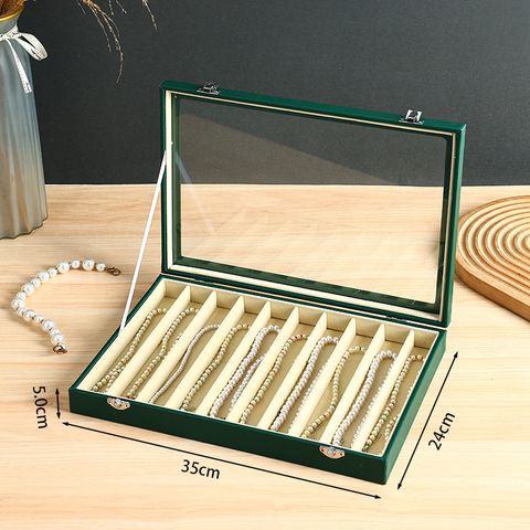 Elegant Solid Color Glass Jewelry Boxes