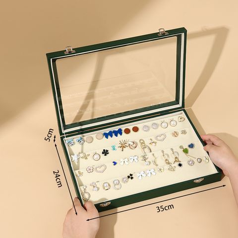 Elegant Solid Color Glass Jewelry Boxes