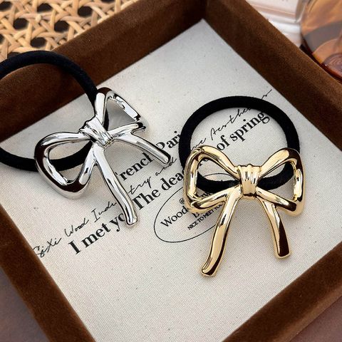 Women's Simple Style Classic Style Bow Knot Alloy Patchwork Hair Tie